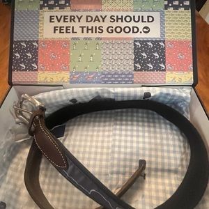 Vineyard Vines Men’s Sz 30 Leather + Blue Whale Belt
